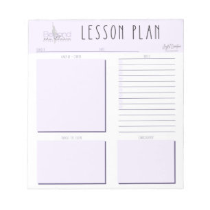 Anpassningsbar Dance Lesson Planner - bortom Barre Anteckningsblock