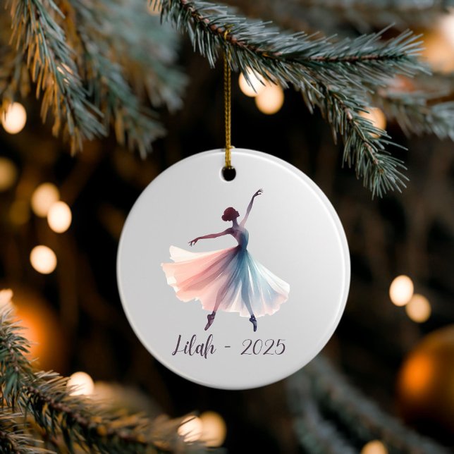 Anpassningsbar Dance Ornaments, Personlig Ballet L Julgransprydnad Keramik (Skapare uppladdad)