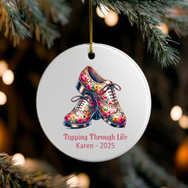 Anpassningsbar Dance Ornaments, Personlig Tap Shoe Julgransprydnad Keramik