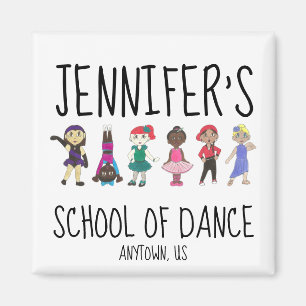 Anpassningsbar Dance Studio School Teacher Skäl Ba Magnet