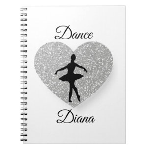 anpassningsbar Dancer namn, Dance Heart-gnikling s Anteckningsbok