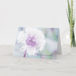Anpassningsbar Dandelion Önskemål Greeting Card Kort