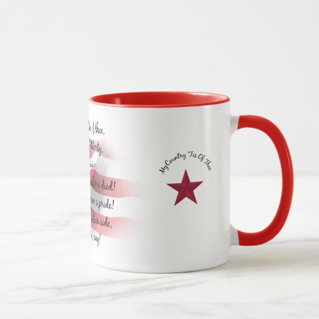 Anpassningsbar Dated Patriotic USA Beverage Mugg (Höger)