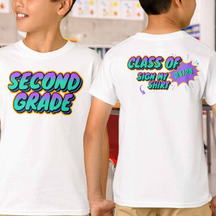 Anpassningsbar Datum andra Klass-signera mitt Shir T Shirt