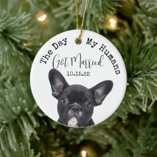 Anpassningsbar Day My Humans Har Married Pet Hund  Julgransprydnad Keramik