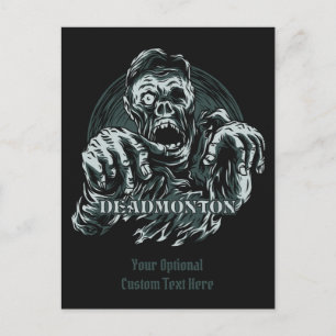 Anpassningsbar DEADMONTON-vykort Vykort