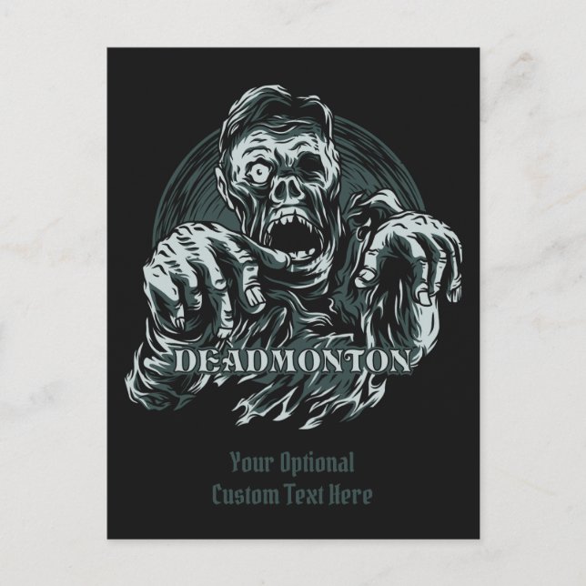 Anpassningsbar DEADMONTON-vykort Vykort (Framsida)