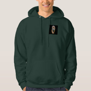 Anpassningsbar Deep Forest Grönt Walking Tiger Man Hoodie