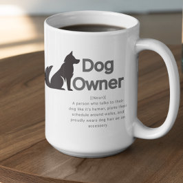 Anpassningsbar definition av hundägare kaffemugg