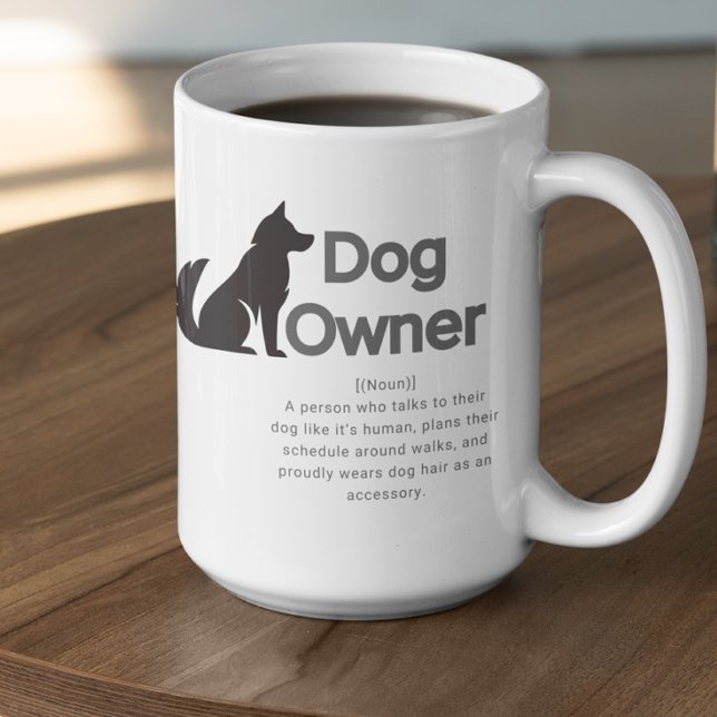 Anpassningsbar definition av hundägare kaffemugg (Skapare uppladdad)
