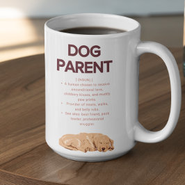 Anpassningsbar definition av hundförälder kaffemugg