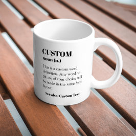 Anpassningsbar Definition Ord Noun Gift Coffee Mug Kaffemugg