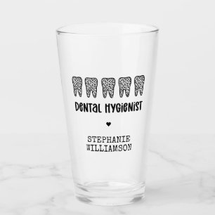 Anpassningsbar Dental Hygienist Leopard Print Teet Glaskopp