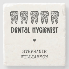 Anpassningsbar Dental Hygienist Leopard Print Teet Stenunderlägg