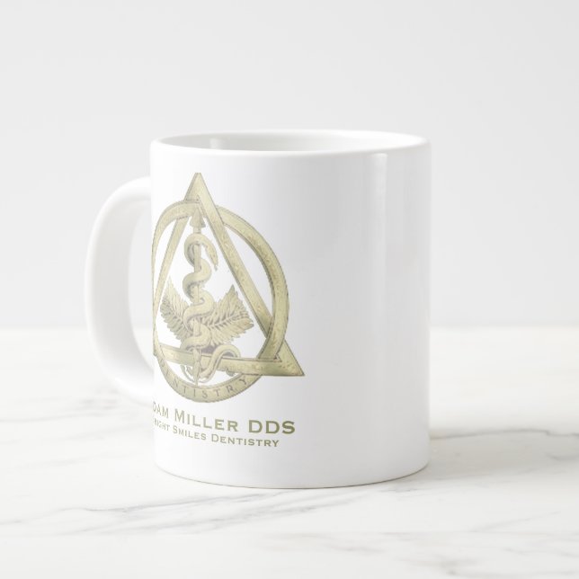 Anpassningsbar Dentist Mugg Jumbo Mugg (Framsida vänster)