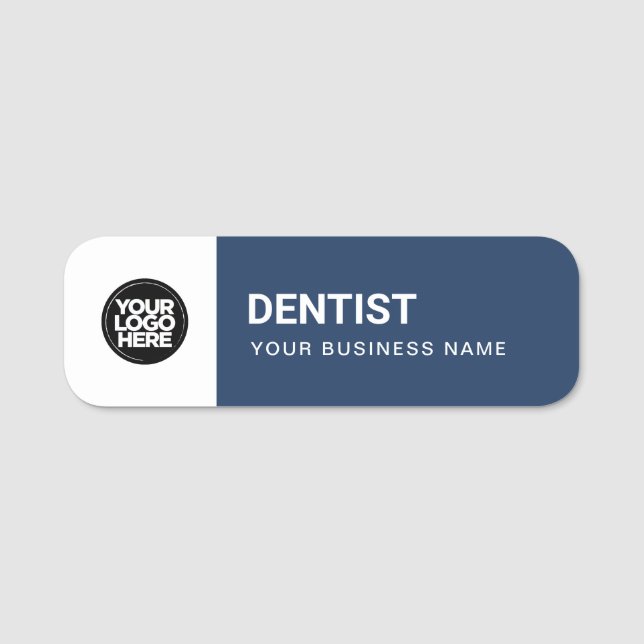 Anpassningsbar Dentist Pin Namn bricka eller Magne Namnbricka (Framsida)