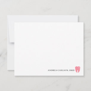 Anpassningsbar Dentist Stationery-tandläkarkort Anteckningskort