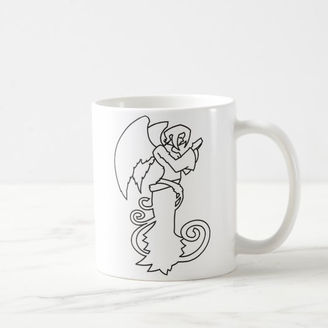 Anpassningsbar Designad ängel Kaffemugg (Höger)