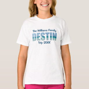 Anpassningsbar Destin Beach Vacation Kids T Shirt
