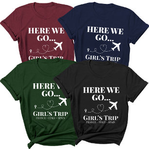 Anpassningsbar Destination Travel Family Girls Res T Shirt