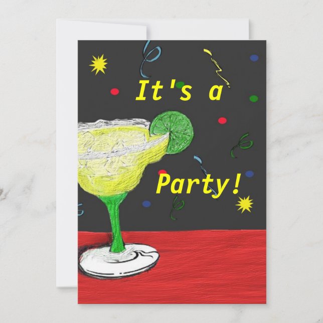 Anpassningsbar Det är A Party Inbjudningar (Framsida)
