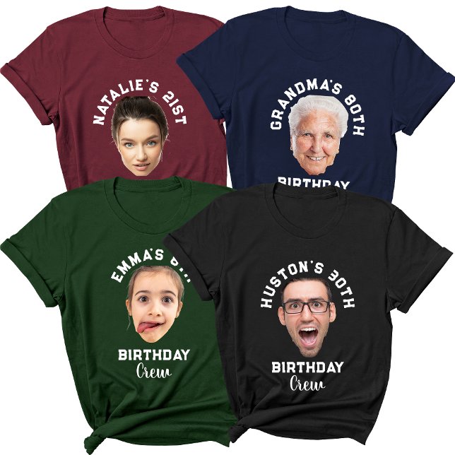 Anpassningsbar Det är min födelsedag Ansikte Namn  T Shirt (Skapare uppladdad)