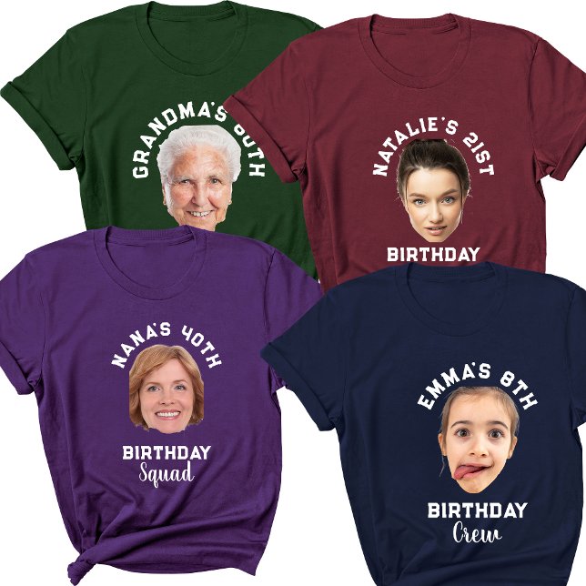 Anpassningsbar Det är min födelsedag Ansikte Namn  T Shirt (Skapare uppladdad)