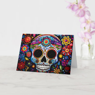 Anpassningsbar 💀 Día de Muertos Kort