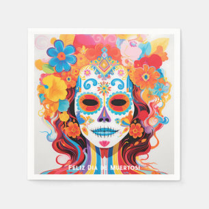 Anpassningsbar: Dia de Muertos La Calavera Catrina Pappersservett
