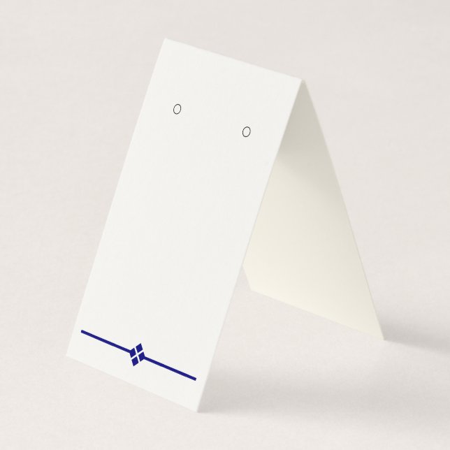 Anpassningsbar Diamond i Blå Tält-styrkort Visitkort (Framsida)