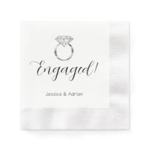 Anpassningsbar Diamond Ring Förlovningsfest