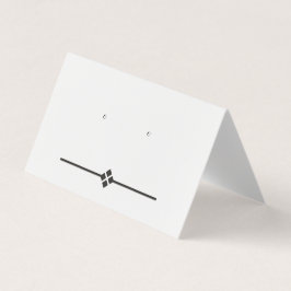 Anpassningsbar Diamond Tentfold Stud Earring Visni Visitkort