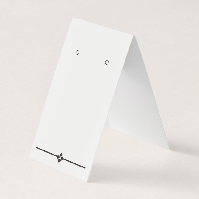 Anpassningsbar Diamond-Visningar för Tält-uppläsni Visitkort (Framsida)