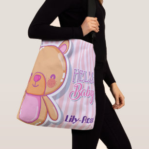 Anpassningsbar Diaper Bag Hej Baby Axelväska