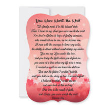 Anpassningsbar Dikt-maka/maka-kort för Kärlek-tråd