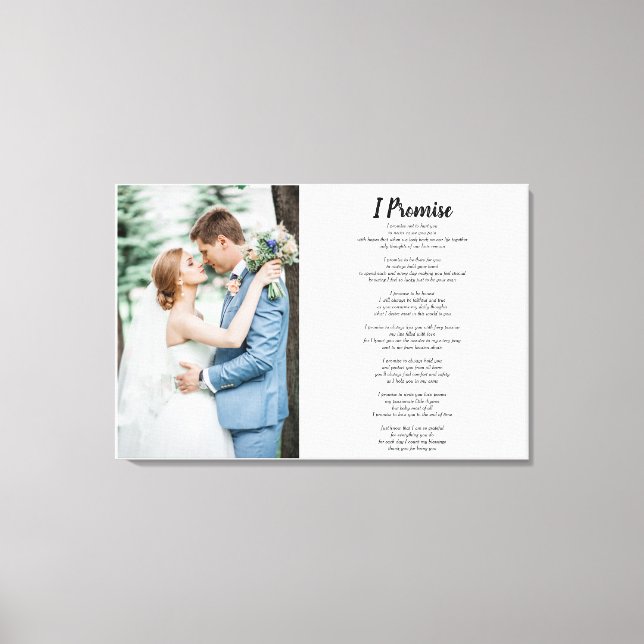 Anpassningsbar-Dikt med foto Canvastryck (Framsida)