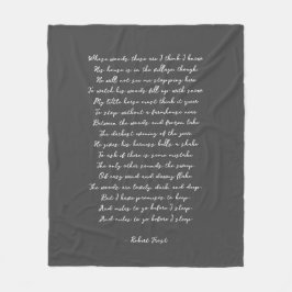 Anpassningsbar Dikt Sång Lyric Quote Fleecefilt