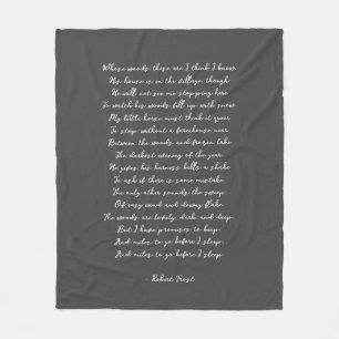 Anpassningsbar Dikt Sång Lyric Quote Fleecefilt