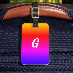 Anpassningsbar din Brev-bagagetapp Regnbåge Färg Bagagebricka