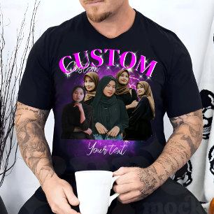 Anpassningsbar din egen Bootleg Photo Bootleg Girl T Shirt