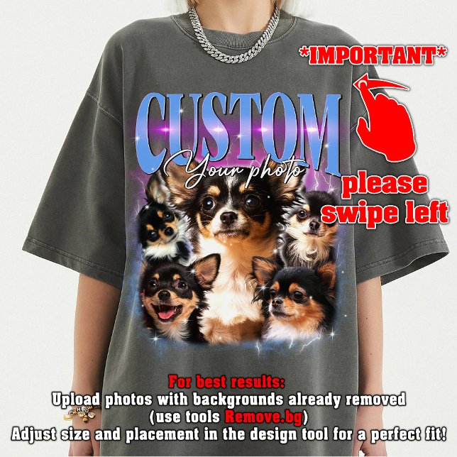 ANPASSNINGSBAR DIN egen vintage för husdjur 90-års T Shirt (Skapare uppladdad)