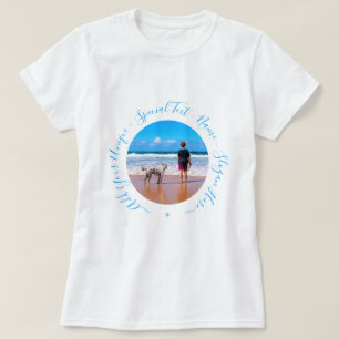 Anpassningsbar din fotomvänd-skiftträff med Namn T Shirt