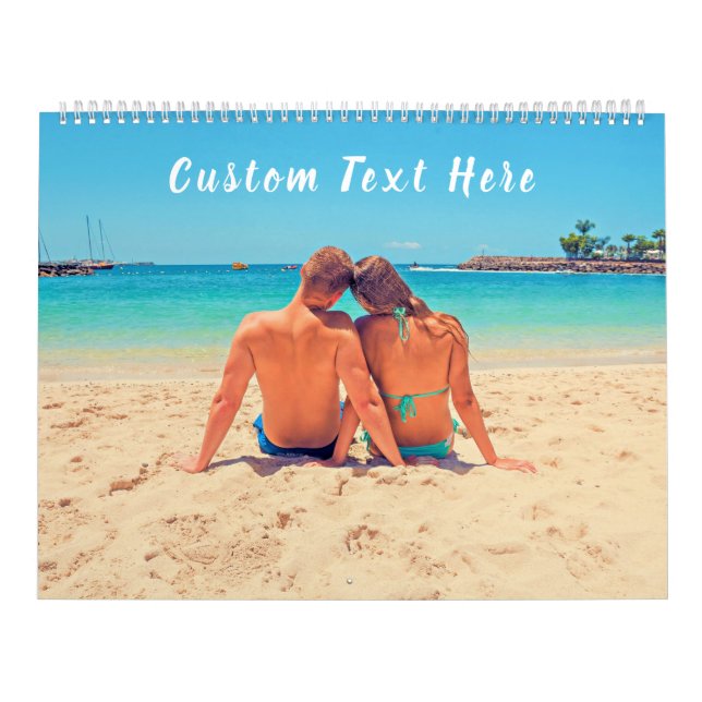 Anpassningsbar din fotopalendergåva med Namn Kalender (Omslag)