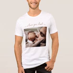 Anpassningsbar din fotoutformningstext för Pappa - T Shirt