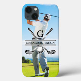 Anpassningsbar din image Golf Monogram-design