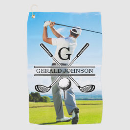 Anpassningsbar din image Golf Monogram-design