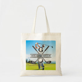 Anpassningsbar din image Golf Monogram-design Tygkasse
