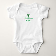 Anpassningsbar Din Klan Shamrock Baby/Småbarn Body
