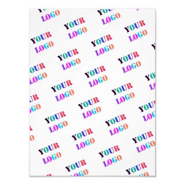 Anpassningsbar din Logotyp för säljfrämjande åtgär Fototryck (Framsidan)