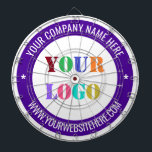 Anpassningsbar Din Logotyp Namn webbplats, företag Darttavla<br><div class="desc">Anpassningsbar Färg och teckensnitt - Rityta med enkel Personlig Webbplatsen för Business Logotyp Namn Frimärke Design - Anpassade för säljfrämjande Professionell Dartboard Gift - Lägg till din Logotyp - Bild/Namn - Företag/webbplats eller Mobil, e-post/mer - Ändra storlek på och flytta eller ta bort och lägg till inslag / text med...</div>